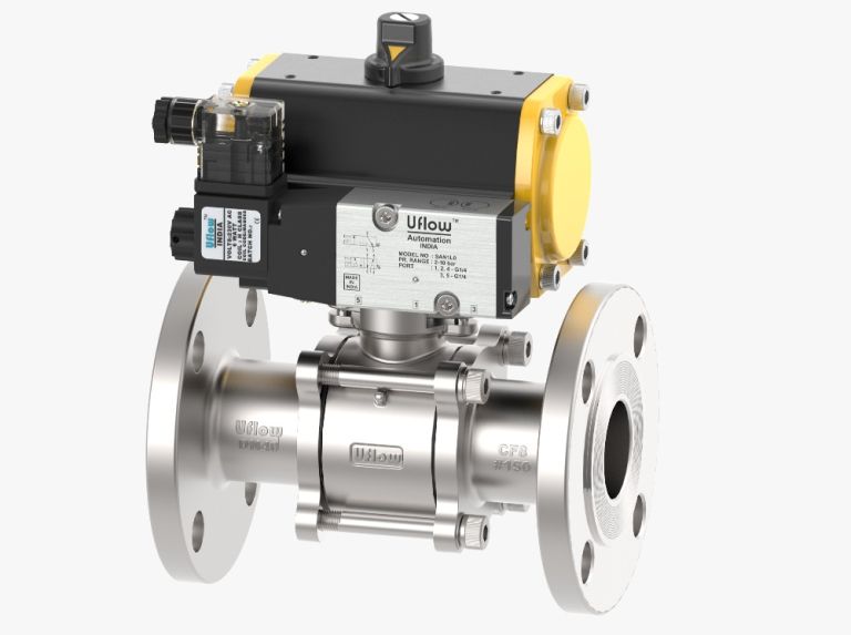 UFLOW PNEUMATICS ACTUATOR BALL VALVE (DOUBLE, SINGLE ACTING)