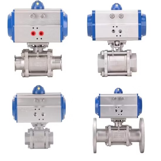 PNEUMATIC SINGLE-PIECE DESIGN 2-WAY BALL VALV