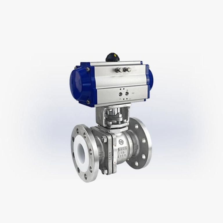 PNEUMATIC FEP/PFA LINED 2 WAY BALL VALVE